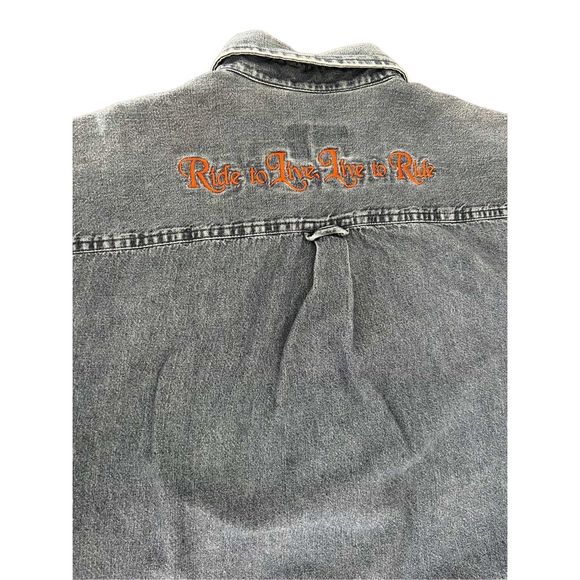 Izod Blue Casual Button Down Shirt - Picture 3 of 9